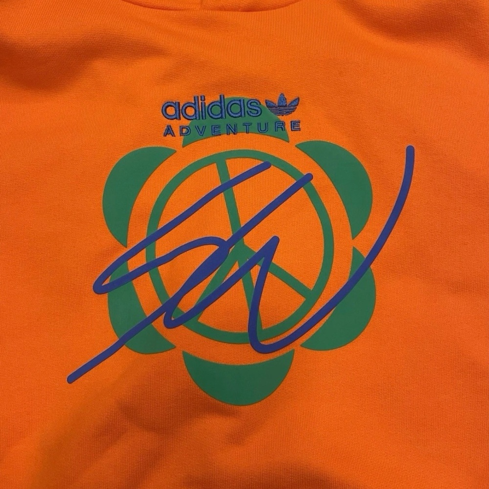 Adidas x Sean Wotherspoon Hoodie Orange Pullover Men’s Medium HI3303 - Picture 2 of 8
